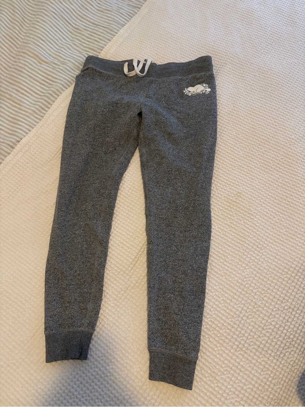 Roots Girls Charcoal Gray Sweatpants Joggers